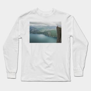 At the edge of a cliff Long Sleeve T-Shirt